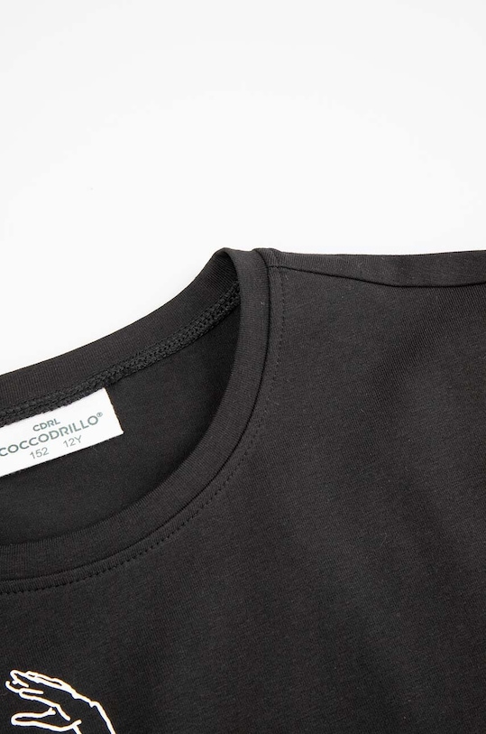 Dziewczynka Coccodrillo longsleeve dziecięcy ZC4143101VGA czarny