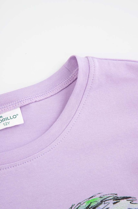 Dziewczynka Coccodrillo longsleeve dziecięcy ZC4143103VGA fioletowy