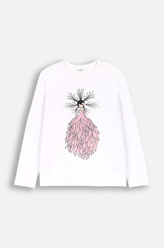 Coccodrillo longsleeve copii print alb ZC4143104VGA