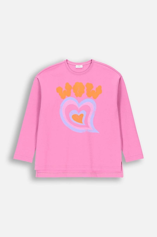 Coccodrillo longsleeve dziecięcy z elastanem różowy ZC4143105VGA