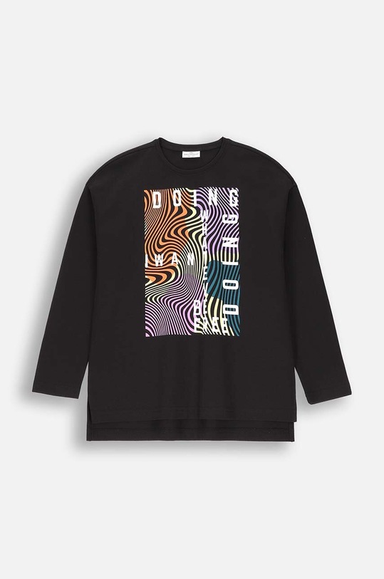 Coccodrillo longsleeve dziecięcy z elastanem czarny ZC4143111VGA