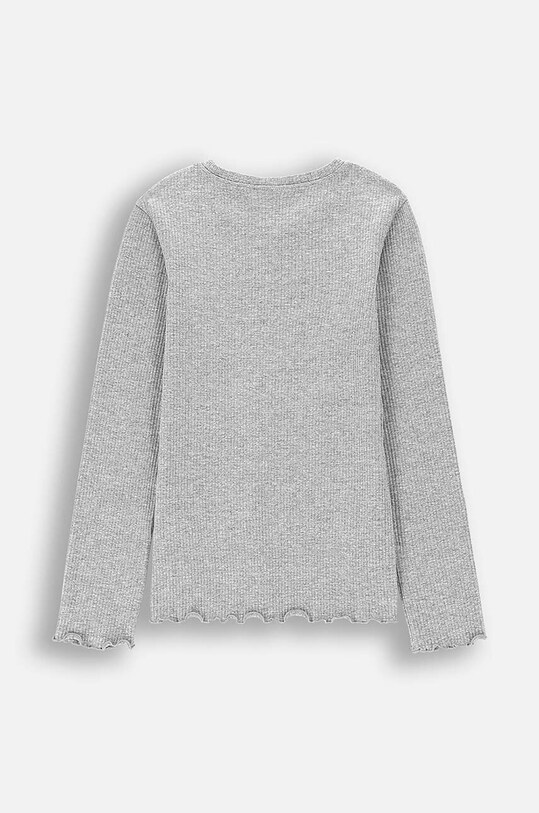 Dětské tričko s dlouhým rukávem Coccodrillo ZC4143112VGA šedá AW24