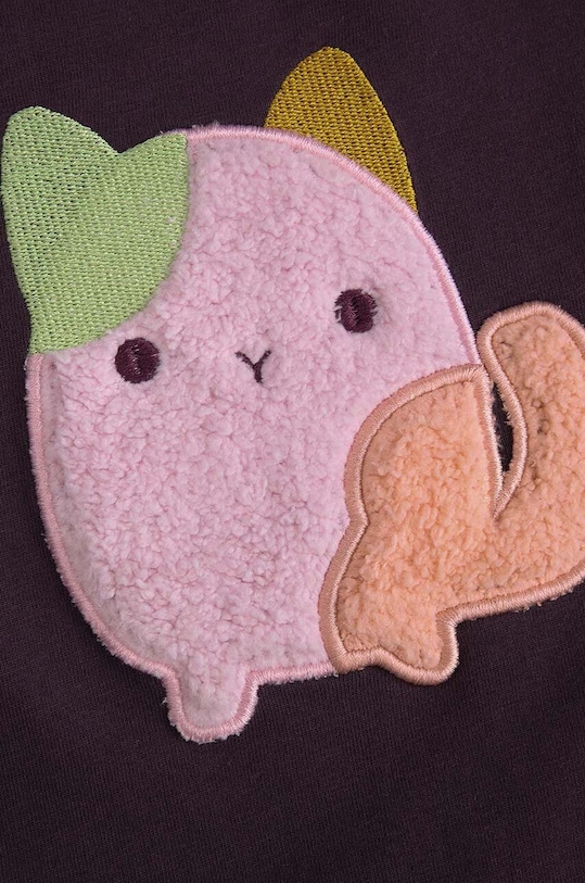 Tričko s dlhým rukávom pre bábätká Coccodrillo fialová ZC4143102PGN