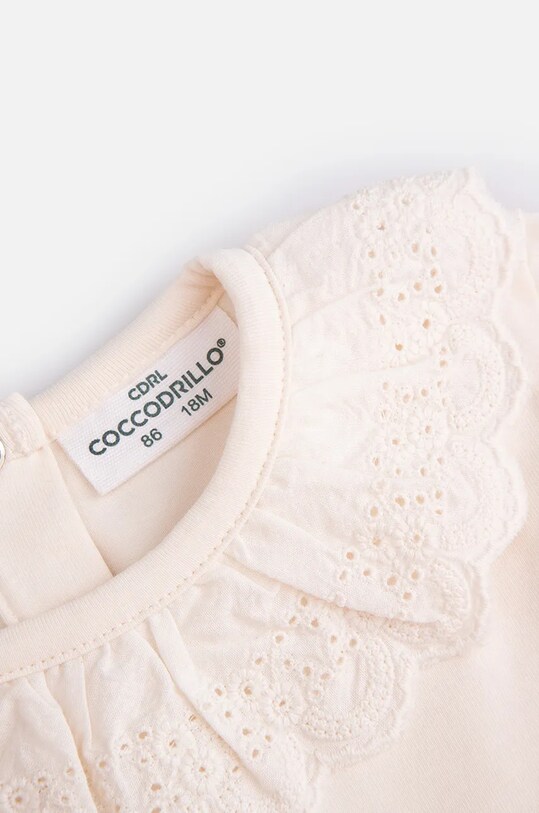 Девочка Лонгслив для младенцев Coccodrillo ZC4143101FGN бежевый