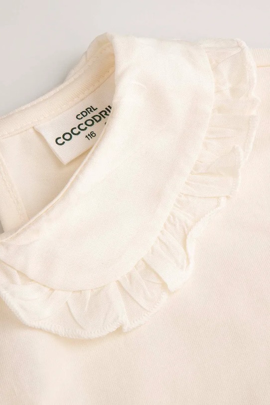 Fete Coccodrillo longsleeve din bumbac pentru copii ZC4143101EJG bej