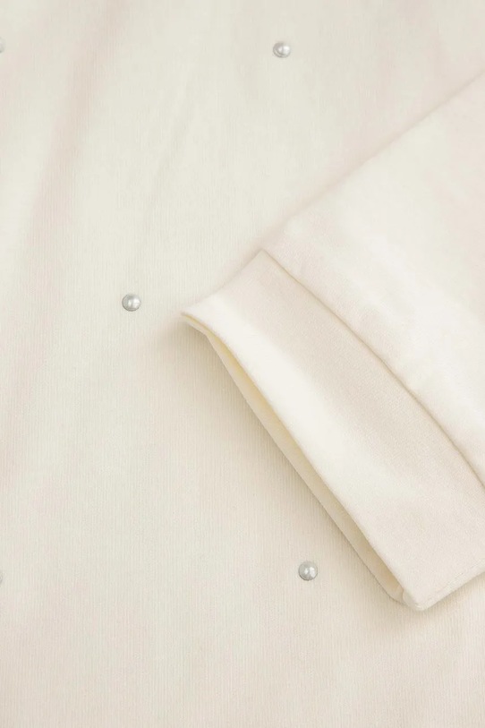 Detská bavlnená košeľa s dlhým rukávom Coccodrillo béžová ZC4143103EJG