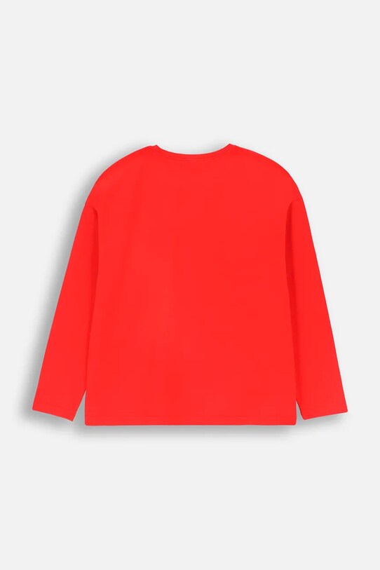 Detské tričko s dlhým rukávom Coccodrillo ZC4143101MER červená AW24
