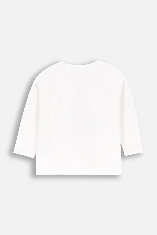 Detské tričko s dlhým rukávom Coccodrillo ZC4143102MER béžová AW24