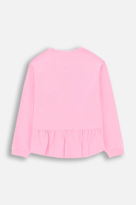Coccodrillo longsleeve dziecięcy ZC4143104LGD różowy AW24