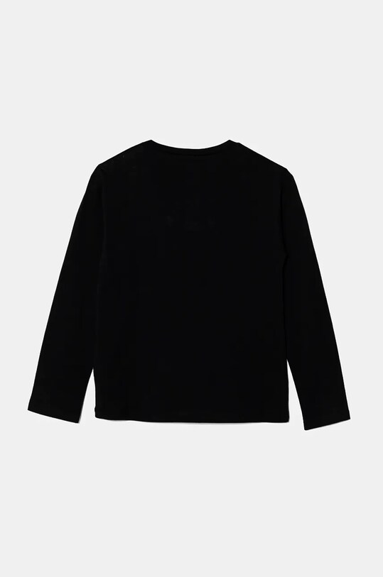 United Colors of Benetton longsleeve din bumbac pentru copii 3I1XC10JS.G.Seasonal negru AW24