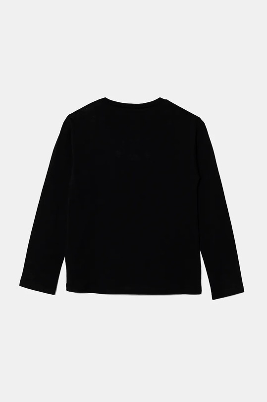 Detská bavlnená košeľa s dlhým rukávom United Colors of Benetton 3I1XC10JS.G.Seasonal čierna AW24
