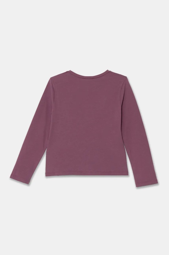 United Colors of Benetton longsleeve din bumbac pentru copii 3ATNG10GA.P.Seasonal violet AW24