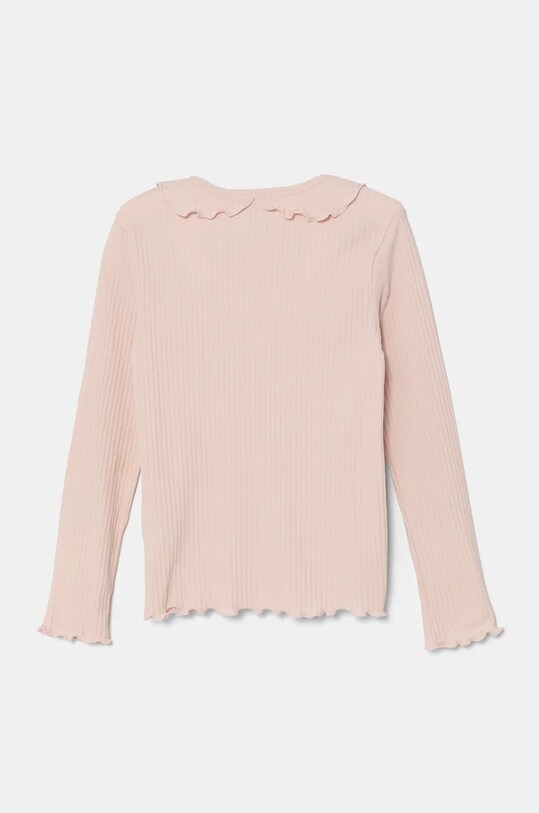 Дитячий лонгслів United Colors of Benetton 3F1AG10H6.P.Seasonal рожевий AW24
