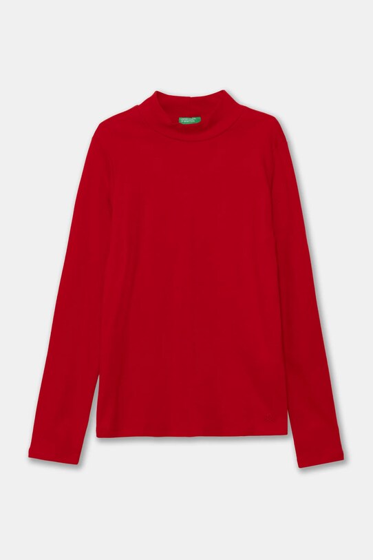 Хлопковый детский лонгслив United Colors of Benetton хлопок красный 3AOUC201O.G.Repro.9BYH