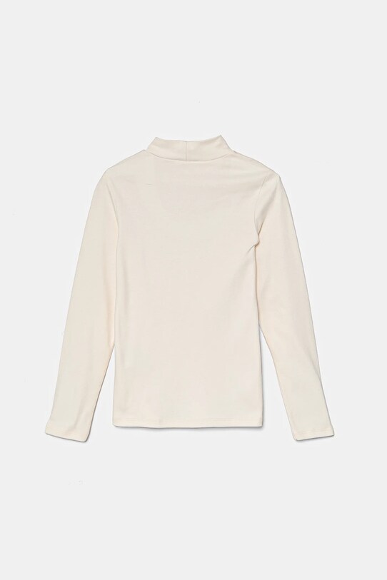 Хлопковый детский лонгслив United Colors of Benetton 3AOUC201O.G.G.Seasonal бежевый AW24