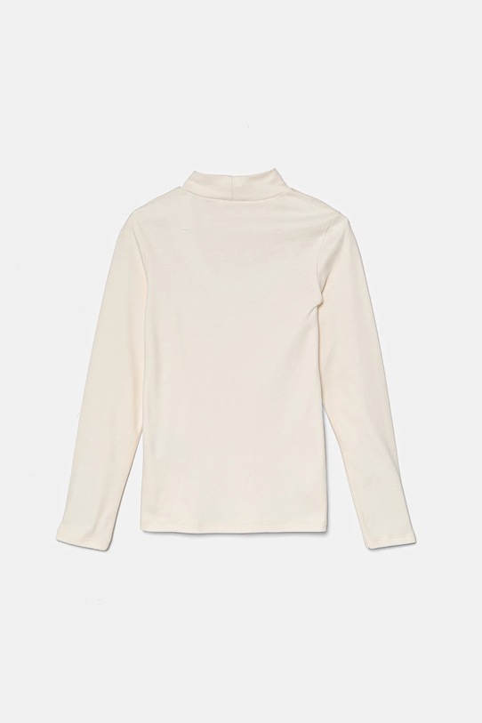 United Colors of Benetton longsleeve bawełniany dziecięcy 3AOUC201O.G.G.Seasonal beżowy AW24