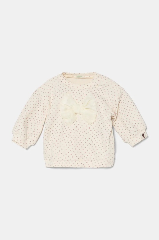 Μπλούζα μωρού United Colors of Benetton μακρύ μπεζ 36D3A105K.W.Seasonal