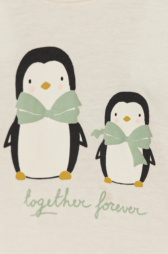 Deklice Otroška bombažna majica z dolgimi rokavi United Colors of Benetton 3ATNA105F.G.W.Seasonal bež