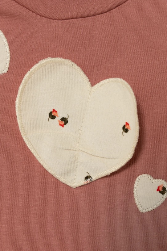 Fete United Colors of Benetton longsleeve din bumbac pentru copii 3AOUG10H3.P.Seasonal portocaliu