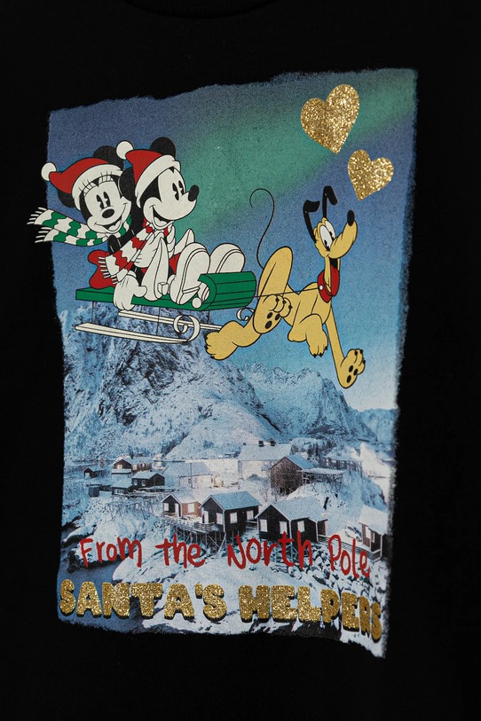 Fete United Colors of Benetton longsleeve 3ATNC10LC.G.Seasonal negru