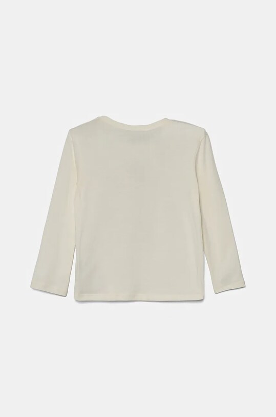 Дитячий бавовняний лонгслів United Colors of Benetton 3ATNG10GQ.P.Seasonal бежевий AW24