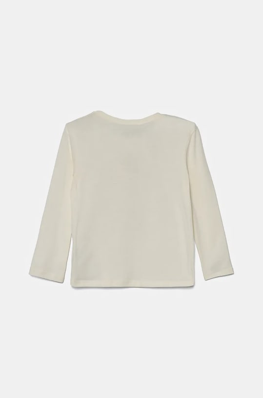 Хлопковый детский лонгслив United Colors of Benetton 3ATNG10GQ.P.Seasonal бежевый AW24