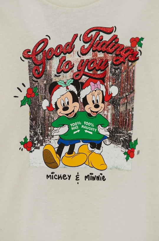 Девочка Хлопковый детский лонгслив United Colors of Benetton 3ATNG10GQ.P.Seasonal бежевый