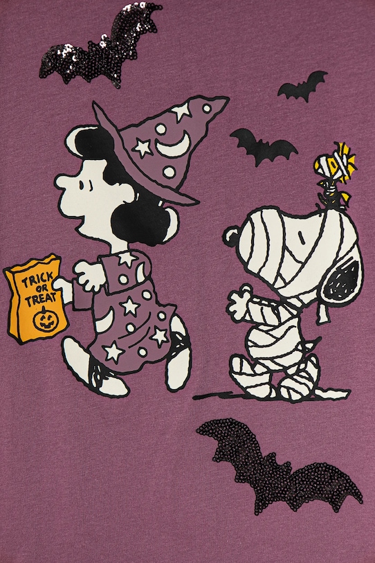 Девочка Хлопковый детский лонгслив United Colors of Benetton 3VR5C10OQ.G.Seasonal фиолетовой