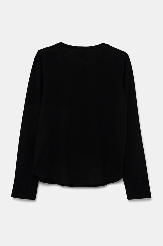 Dětské bavlněné tričko s dlouhým rukávem United Colors of Benetton 3VR5C10OQ.G.Seasonal černá AW24