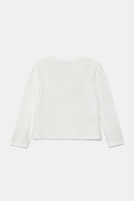 Дитячий бавовняний лонгслів United Colors of Benetton 3VR5G10JA.P.Seasonal білий AW24