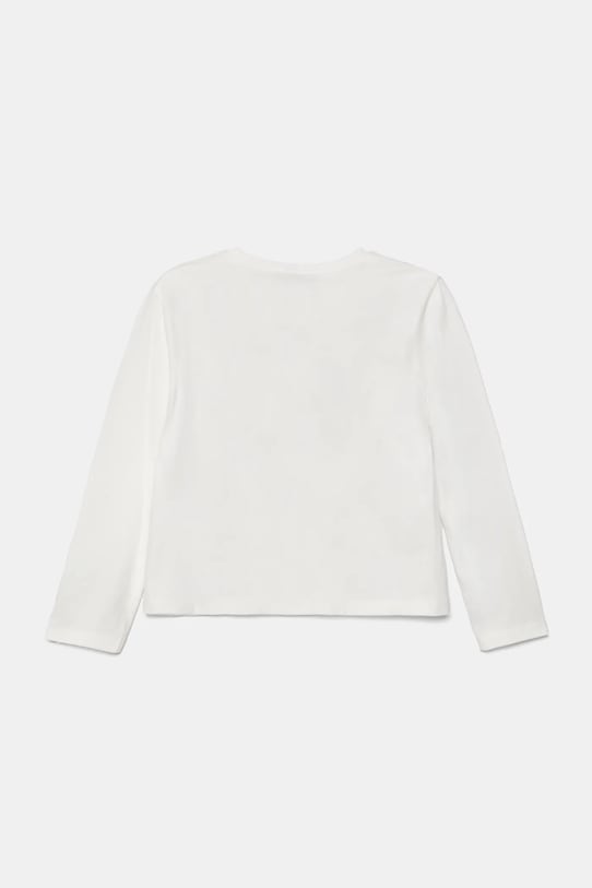 Dětské bavlněné tričko s dlouhým rukávem United Colors of Benetton 3VR5G10JA.P.Seasonal bílá AW24