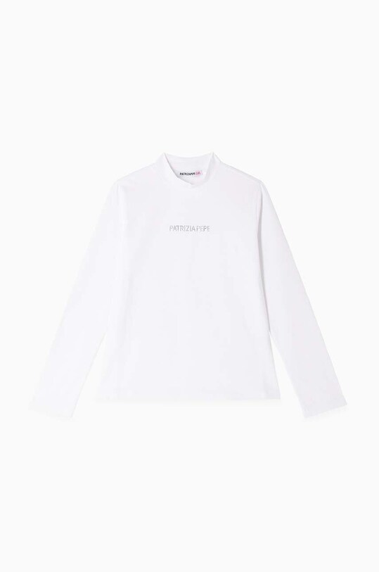 Patrizia Pepe longsleeve copii J061 imprimeu alb 7M0748