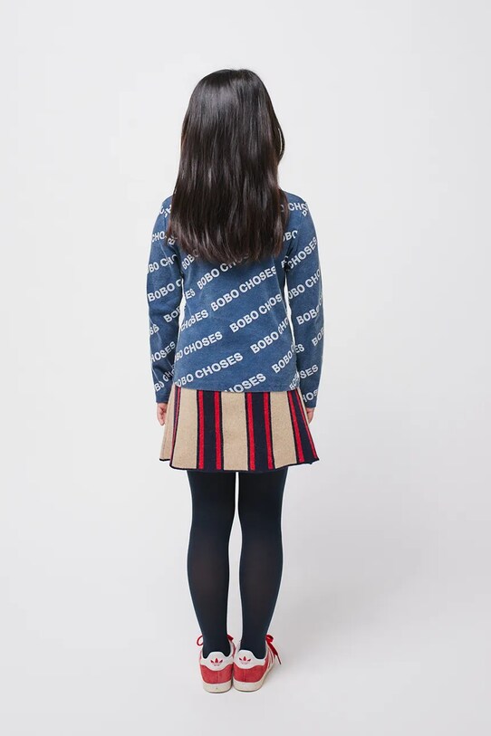 Bobo Choses longsleeve din bumbac pentru copii albastru 224TC002