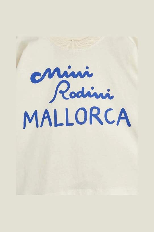 Detské tričko s dlhým rukávom Mini Rodini Mallorca biela 2462012911