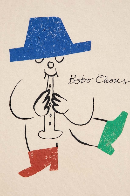 Κοριτσίστικα Παιδικό βαμβακερό μακρυμάνικο Bobo Choses Magic Flute 224AC012 μπεζ