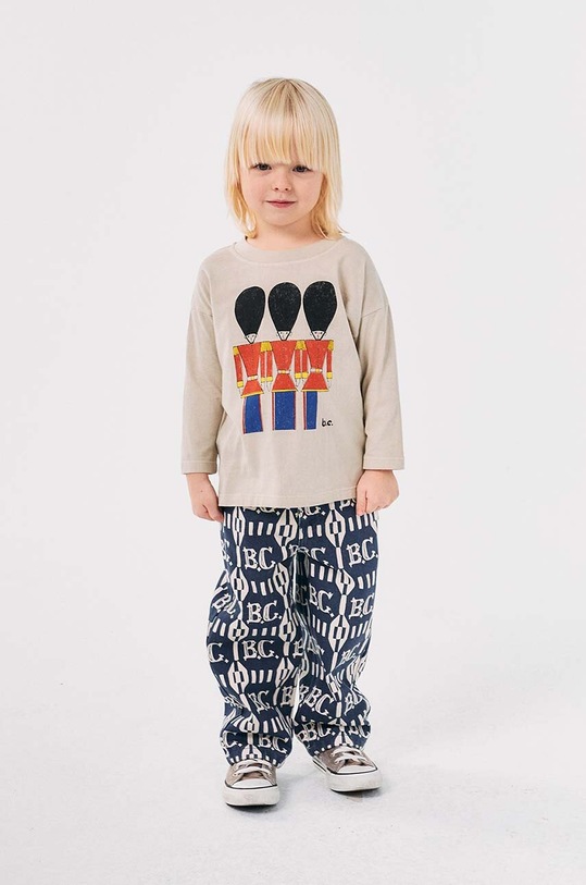 Bobo Choses longsleeve din bumbac pentru copii Little Tin Soldier 224AC020 bej