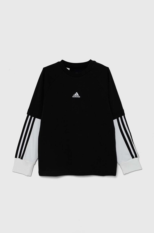 Детский лонгслив adidas JAM 2IN1 LS IV7049 чёрный AW24