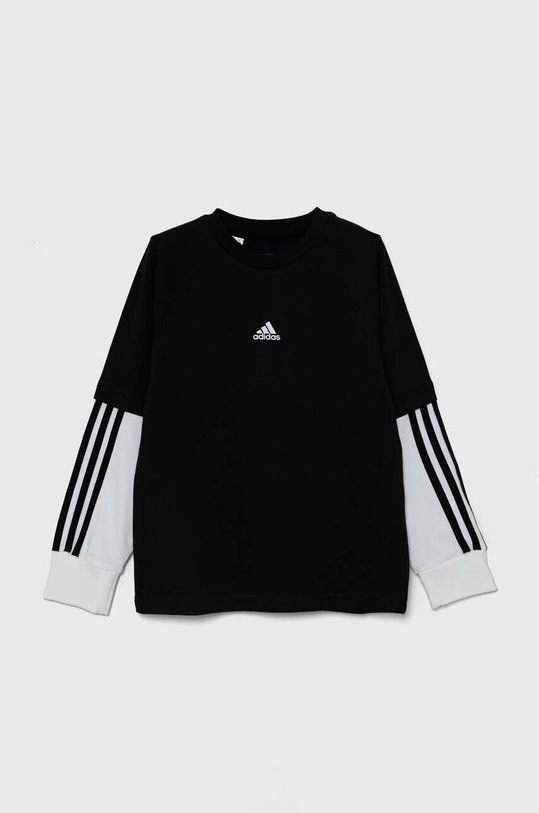 adidas longsleeve dziecięcy JAM 2IN1 LS IV7049 czarny AW24