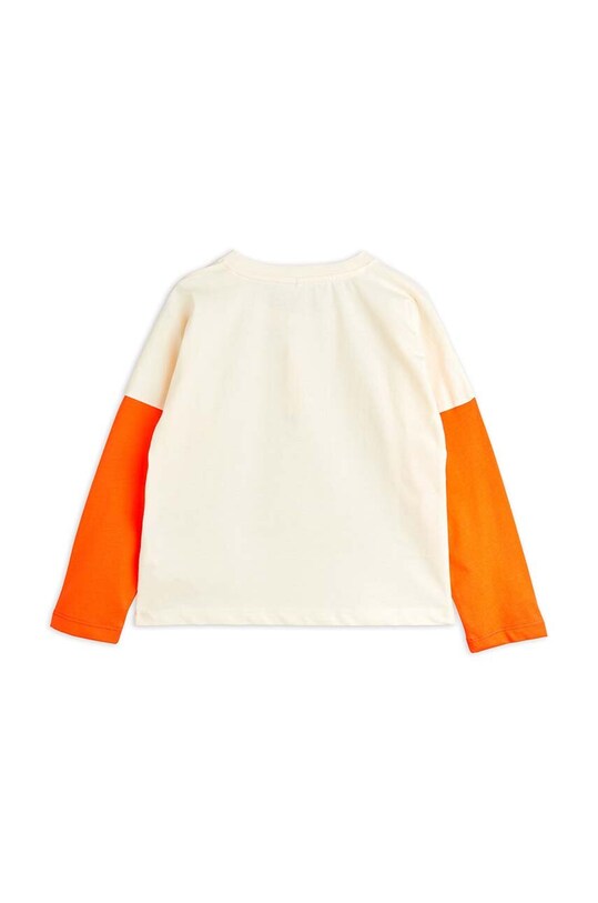 Дитячий бавовняний лонгслів Mini Rodini ABC 2472011711 білий AW24