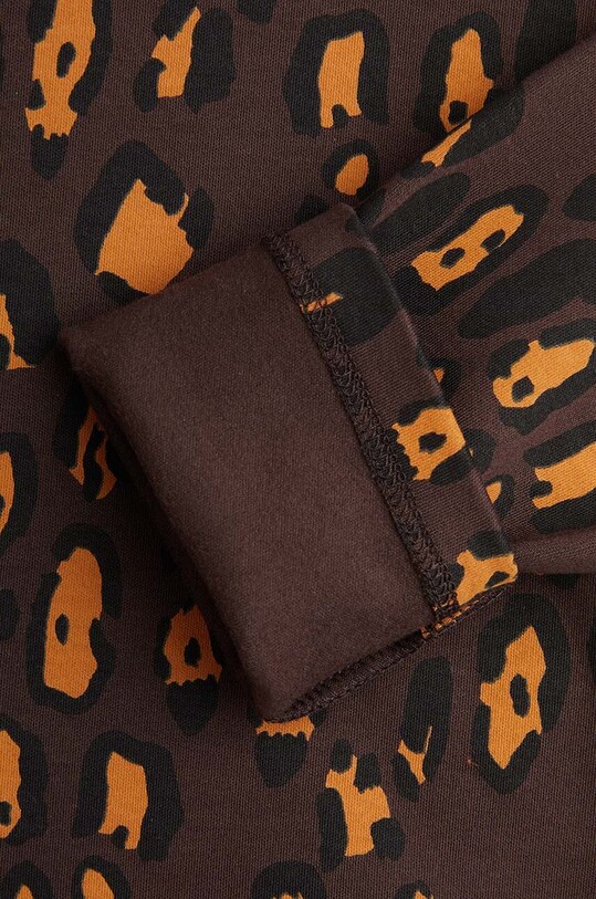 Дитячий лонгслів Mini Rodini Leopard коричневий 2472014116