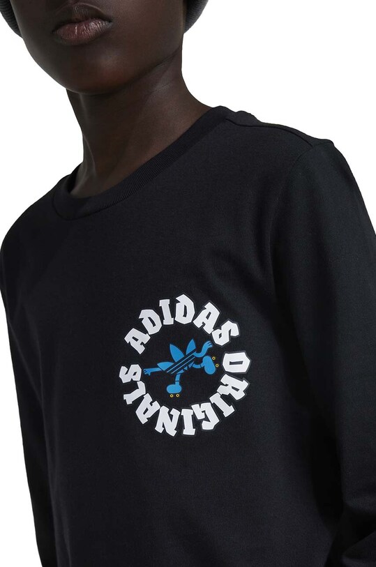 Хлопковый детский лонгслив adidas Originals GFX LONGSLEEVE IY5454