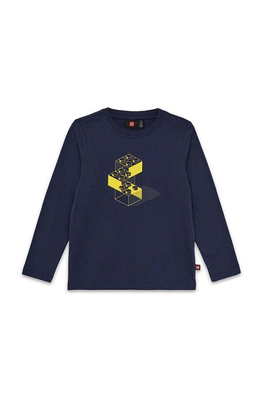 Lego longsleeve bawełniany dziecięcy LWTANO 630 nadruk granatowy 12011334