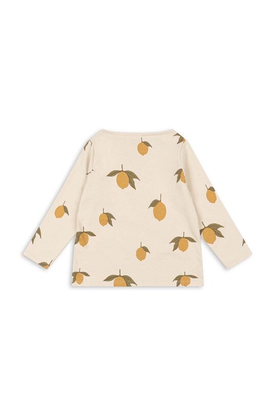 Дитячий бавовняний лонгслів Konges Sløjd DREY LS TEE GOTS KS101487 бежевий AW24