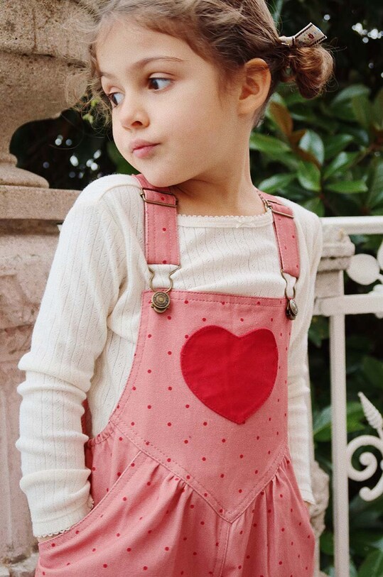Konges Sløjd longsleeve din bumbac pentru copii MINNIE BLOUSE GOTS KS101605