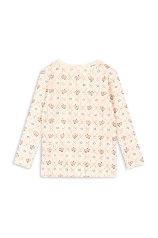 Konges Sløjd longsleeve bawełniany dziecięcy MINNIE BLOUSE GOTS KS101605 beżowy AW24