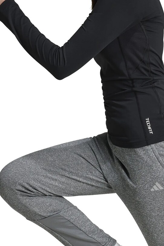 Детский лонгслив adidas J TF LS TEE IV9544 чёрный