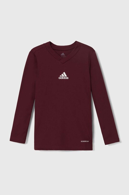 Дитячий лонгслів adidas Performance TEAM BASE TEE Y інші бордо GN7510