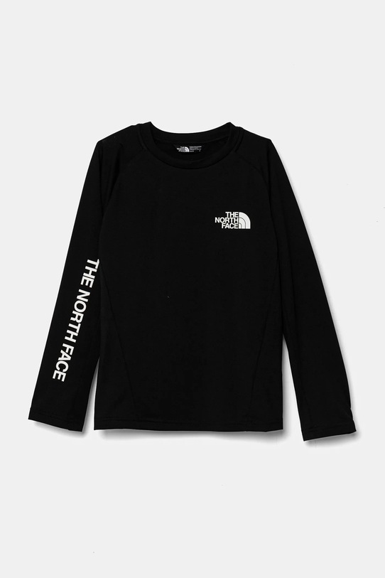 The North Face maglietta a maniche lunghe per bambini NEVER STOP LS TEE altro nero NF0A89HYJK31