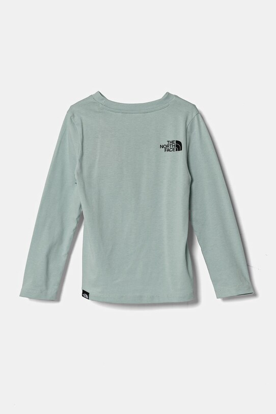 The North Face longsleeve copii EASL/S TEE NF0A89J21OC1 turcoaz AW24