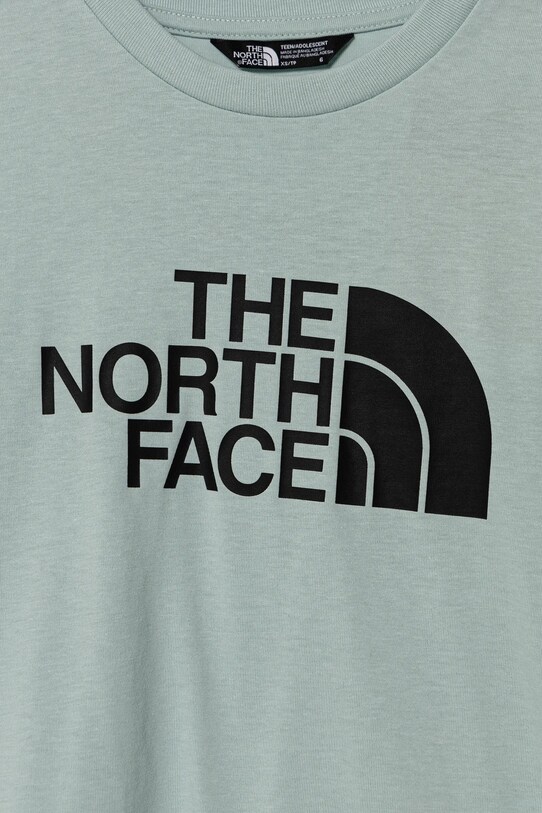 Băieți The North Face longsleeve copii EASL/S TEE NF0A89J21OC1 turcoaz